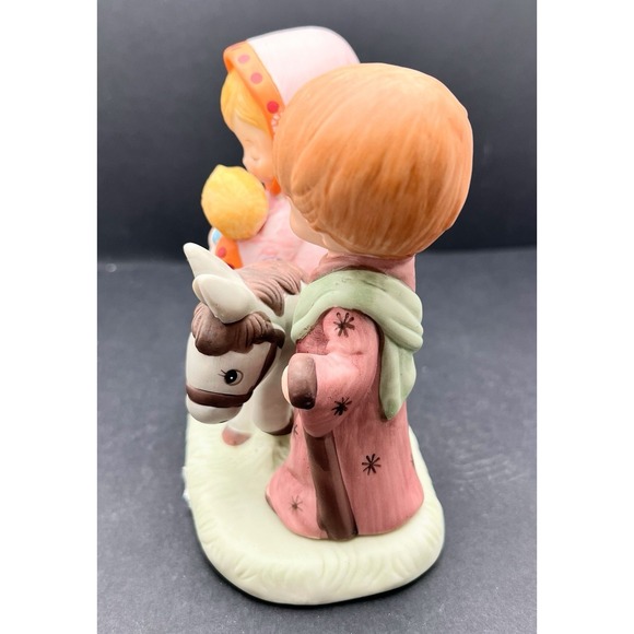 HOMCO Christmas Décor Mary Joseph & Baby Jesus Figurine 5608 Vintage - Picture 4 of 6